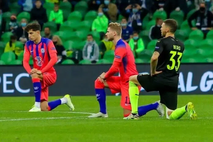 Fc Krasnodar Vs Chelsea Kneeling Against Racism 2020 10 31