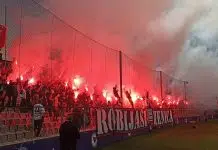 (VIDEO) Pogledajte veliku bakljadu kojom su Robijaši obilježili derbi sa starim rivalom Video Pogledajte Veliku Bakljadu Kojom Su Robijasi Obiljezili Derbi Sa