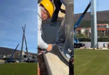 (VIDEO) Mokri Dolac u novom ruhu, postavljen prvi reflektorski stub Video Mokri Dolac U Novom Ruhu Postavljen Prvi Reflektorski Stub