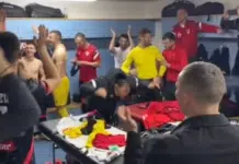 (VIDEO) Pogledajte kako se u svlačionici Borca slavila senzacionalna pobjeda u Širokom Brijegu Video Pogledajte Kako Se U Svlacionici Borca Slavila Senzacionalna Pobjeda