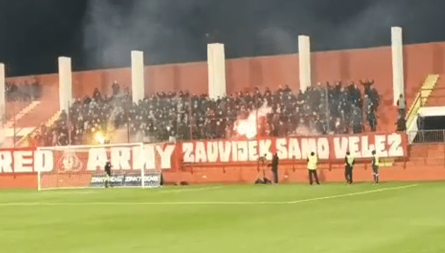 (VIDEO) Pogledajte kakvu atmosferu su napravili navijači Veleža na samom Video Pogledajte Kakvu Atmosferu Su Napravili Navijaci Veleza Na Samom