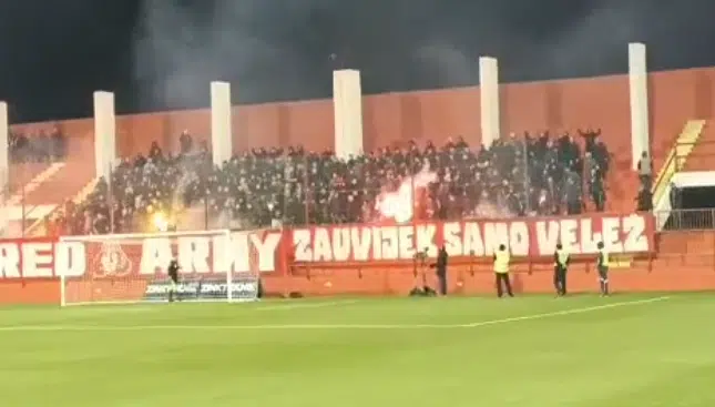 Video Pogledajte Kakvu Atmosferu Su Napravili Navijaci Veleza Na Samom