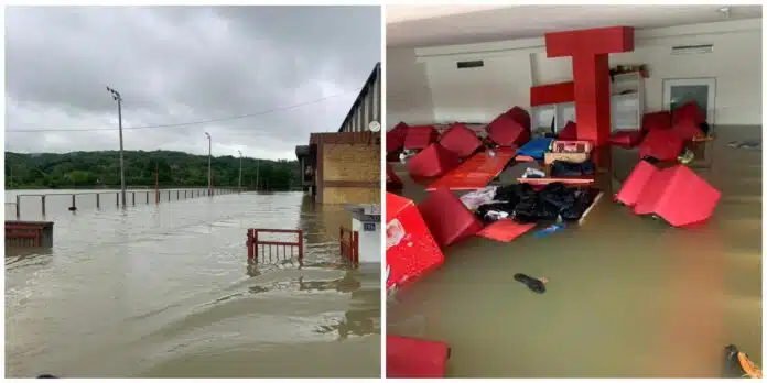 Katastrofa Apokalipticne Scene Stadion Bh Kluba U Potpunosti Poplavljen