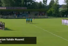 (VIDEO) Minutom šutnje u čast Vahidina Musemića otvorena utakmica Sarajeva i Shkendije Video Minutom Sutnje U Cast Vahidina Musemica Otvorena Utakmica Sarajeva