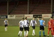 PARTIZAN – RADNIČKI, SASTAV: Odbrana crno-belih sastavljena od klupskih klinaca Partizan Radnicki Sastav Odbrana Crno Belih Sastavljena Od Klupskih Klinaca