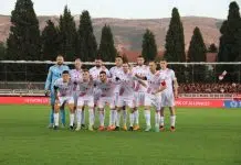 Fudbaleri Zrinjskog večeras igrali sa crnim trakama u znak podrške Izraelu Fudbaleri Zrinjskog Veceras Igrali Sa Crnim Trakama U Znak Podrske