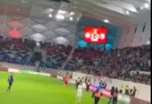 (VIDEO) Navijač BiH prekinuo meč u Luksemburgu: Na teren je ušao sa zastavom Palestine Video Navijac Bih Prekinuo Mec U Luksemburgu Na Teren Je