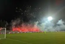(FOTO) Ultrasi nastavili sa velikim bakljadama i vatrometima na utakmici protiv Sarajeva Ultrasi Nastavili Sa Velikim Bakljadama I Vatrometima Na Utakmici