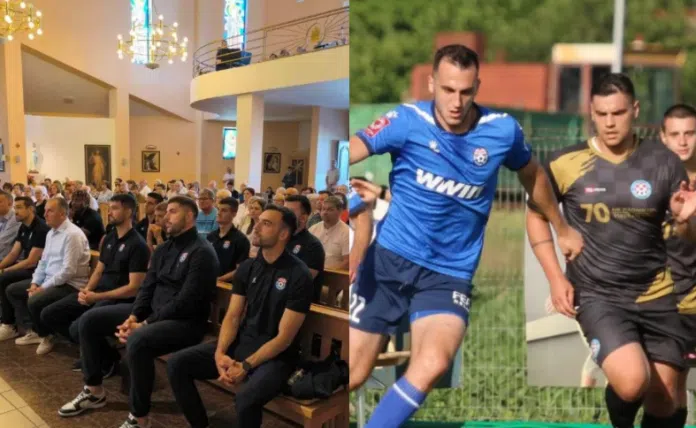 (FOTO) Fudbaleri Širokog Brijega prisustvovali misi prije prijateljske utakmice Fudbaleri Sirokog Brijega Prisustvovali Misi Prije Prijateljske Utakmice
