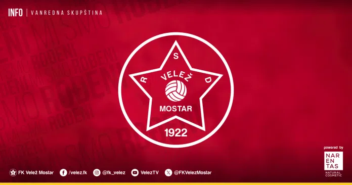 Termin Odrzavanja Vanredne Sjednice Skupstine Fk Velez Je Poznat
