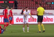 Fudbaler Veleža iznenađen odlukom Aleksandra Njegomirovića, pogledajte zašto je dobio žuti karton Fudbaler Veleza Iznenaden Odlukom Aleksandra Njegomirovica Pogledajte Zasto Je Dobio