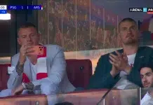 Nikola Jokić u Budimpešti navija za Arsenal (VIDEO)